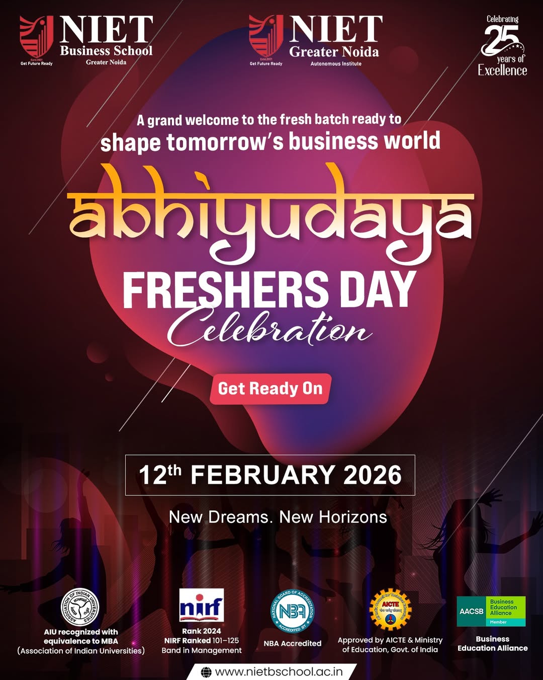 Abhiyudaya 2026: NIET Business School Freshers’ Day Celebration Welcoming Future Leaders