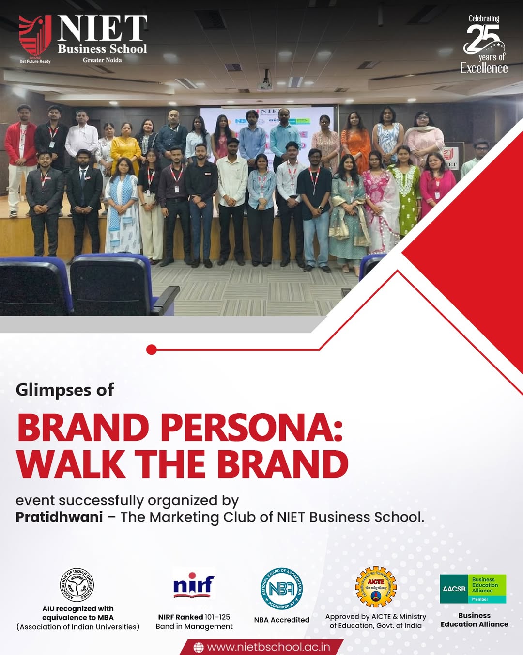 “Brand Persona: Walk the Brand” Event at NIET Business School Showcases Experiential Marketing Learning