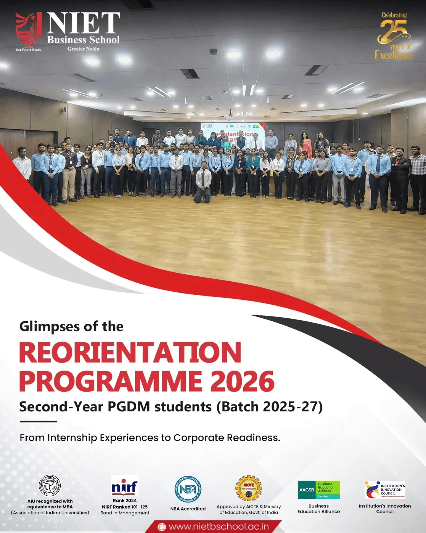 Reorientation Programme for Second-Year PGDM Students at NIET Business School – Internship Reflections, Career Readiness and Corporate Preparedness