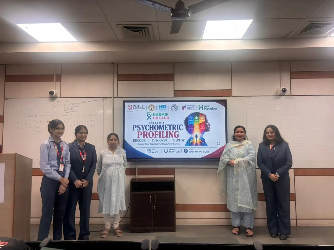 Psychometric Profiling Session by KARMIC HR Club at NIET Business School